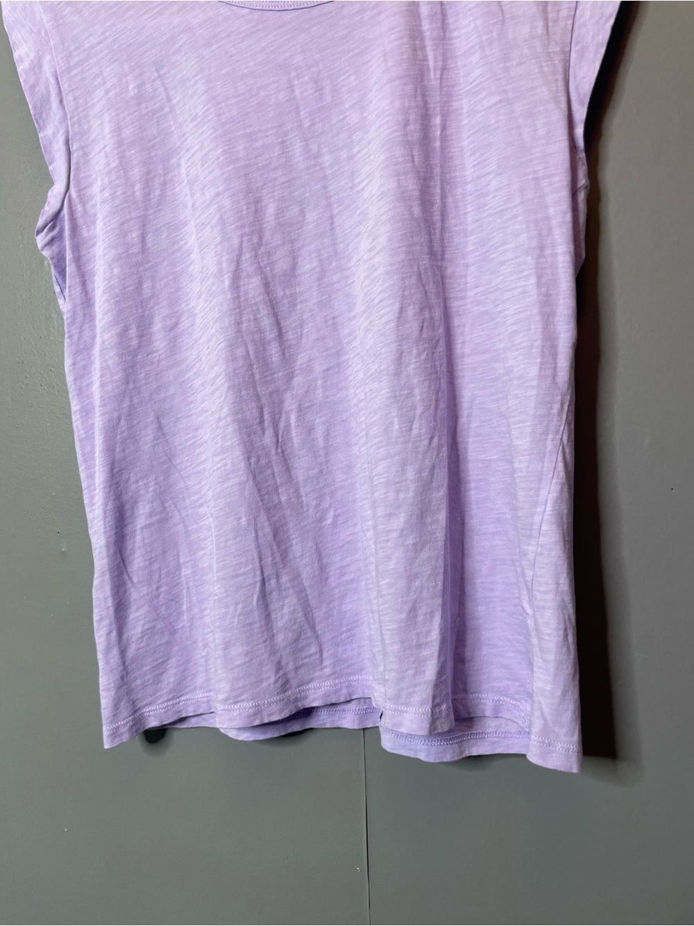 LOFT Lavender‎ Sleeveless Crewneck cotton Top size XS - Picture 3 of 11